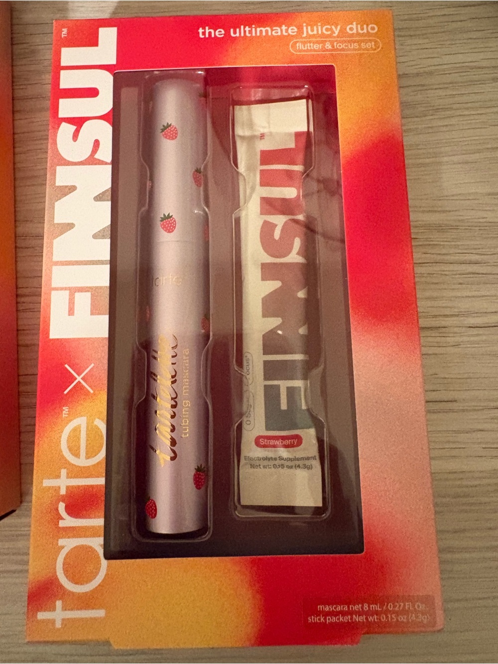 tarte x Finnsul Mascara Set - Pink & Orange Packaging